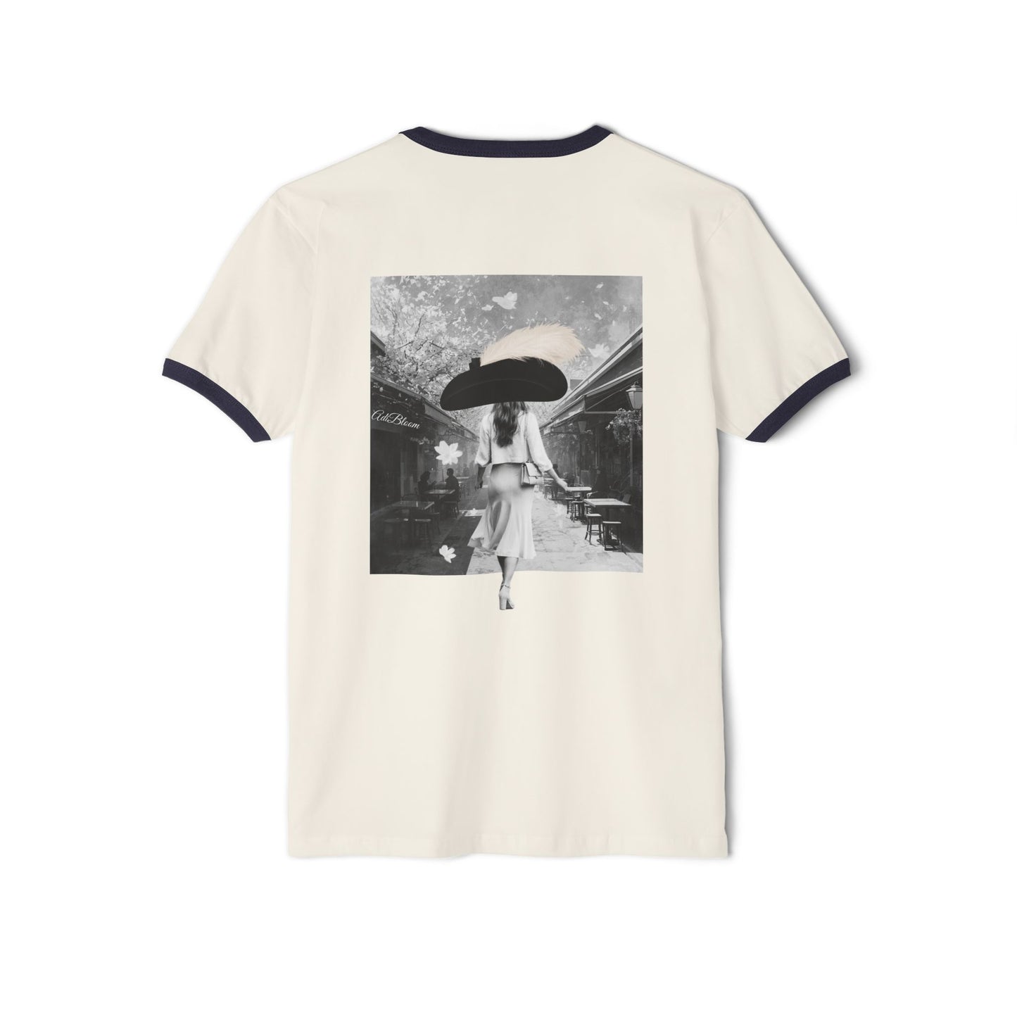 Silent Walk Ringer Tee—Adi Bloom