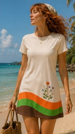 Daisy Tide T-Shirt Dress — Adi Bloom