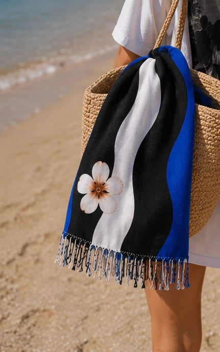 Riviera Wave Beach Towel