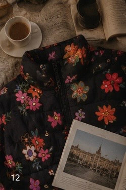 Midnight Wildflowers — Botanical Statement Jacket | Adi Bloom