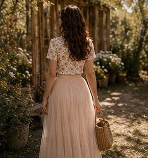 Blush Garden Crop Tee—Adi Bloom