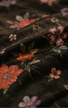 Midnight Wildflowers — Botanical Statement Jacket | Adi Bloom