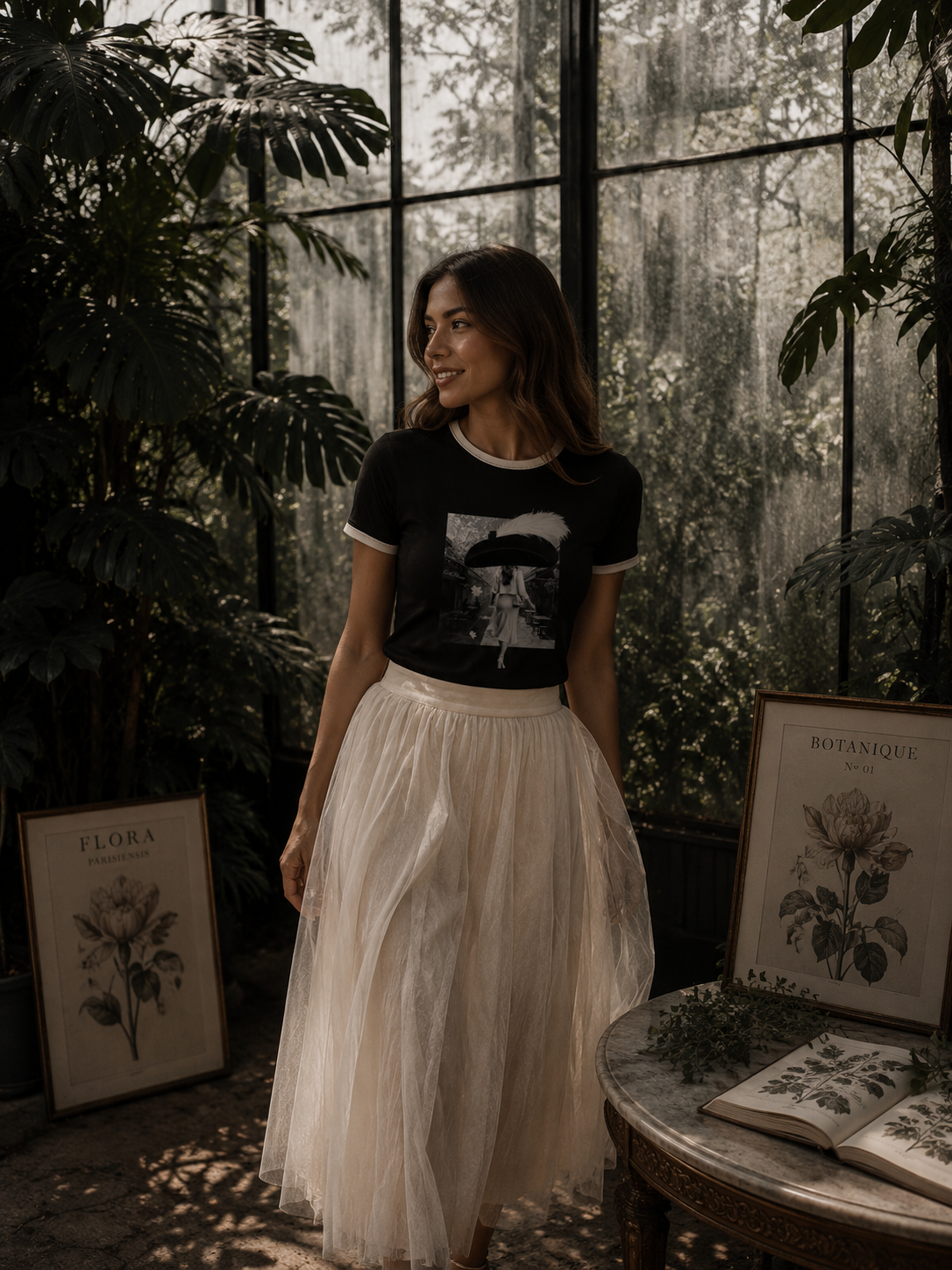 Silent Walk Women's Ringer Tee — Adi Bloom